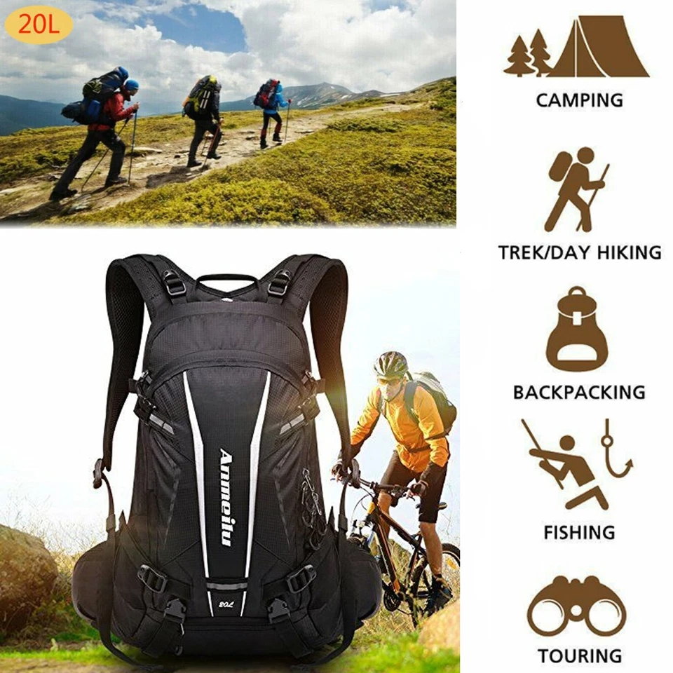 20l Fahrradrucksack multifunktionaler Wanderrucksack Camping Sport Reiten Reisen