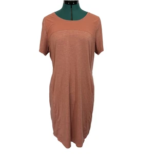 COLUMBIA Womens Active Place To Place II Dress Short Sleeve Dark Coral Size XL - Picture 1 of 9