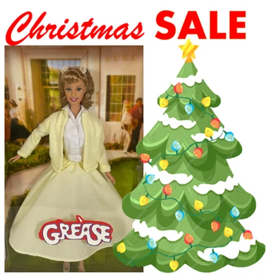 GREASE Barbie 30th Anniversary Sandy Yellow Skirt NRFB NICE Condition GIFT ME! - Image 1 of 4