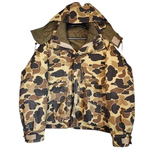 Vtg Columbia Duck Hunter Camo Gore-Tex Thinsulate Hunting Jacket Men’s L Lined - Picture 1 of 6