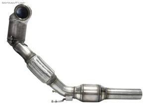 HJS Edelstahl Ø76mm Frontpipe mit Kat VW Golf 7 GTI Performance 245 Facelift - Bild 1 von 1