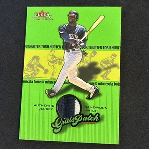 2002 Fleer Tradition Tori Hunter Grass Patch /50 Minnesota Twins - Picture 1 of 5