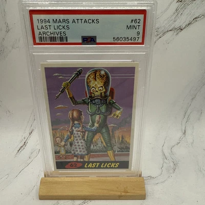1994 Topps Mars Attacks Archives #62 last Licks Archives PSA 9 Highest Graded - Image 1 of 2