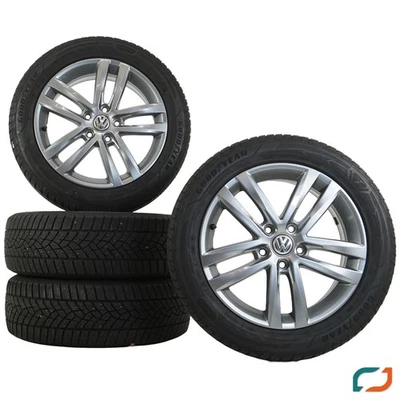 Original VW Touran II 5T Winterräder Winterreifen Salvador 17Zoll 215/55 R17 98V - Bild 1 von 4
