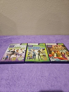 XBOX360 Kinect Sports Season 1 & 2 And Kinect Adventures Games, Good Condition - Picture 1 of 10