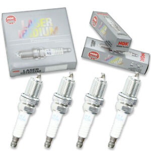 4 pcs NGK Laser Iridium Spark Plugs for 1990-1994 Mazda Protege 1.8L L4 - ac