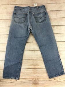 Vintage Levis 501 Light Wash Blue Denim Jeans Made In USA 1990s 37x29 Actual - Picture 1 of 9