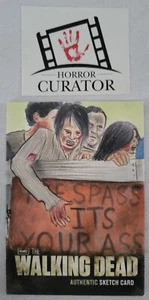 Walking Dead Season 2 Zombies Sketch Trading Card Cryptozoic '12 Shane McCormack - Picture 1 of 3