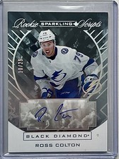 2021-22 Black Diamond Sparkling Scripts ROOKIES SC-RC Ross Colton /25 