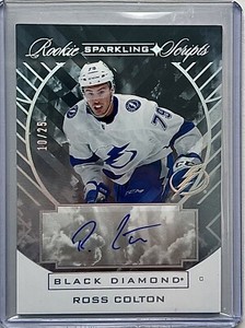 2021-22 Black Diamond Sparkling Scripts ROOKIES SC-RC Ross Colton /25 
