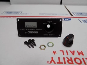 De colección Sansui SP-X8000 Equilibrio de Sonido Perilla de Control Placa Bisel Herrajes - Imagen 1 de 1