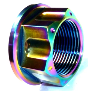 Suzuki Hayabusa GSX1300R 1999-2025 TITANIUM REAR AXLE SPINDLE FLANGED NUT RACE - Picture 1 of 14