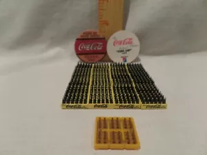 "COCA-COLA" VTG MINI TOY 24 CASE MINI BOTTLES YELLOW CRATES LOT OF 25 CASES - Picture 1 of 4