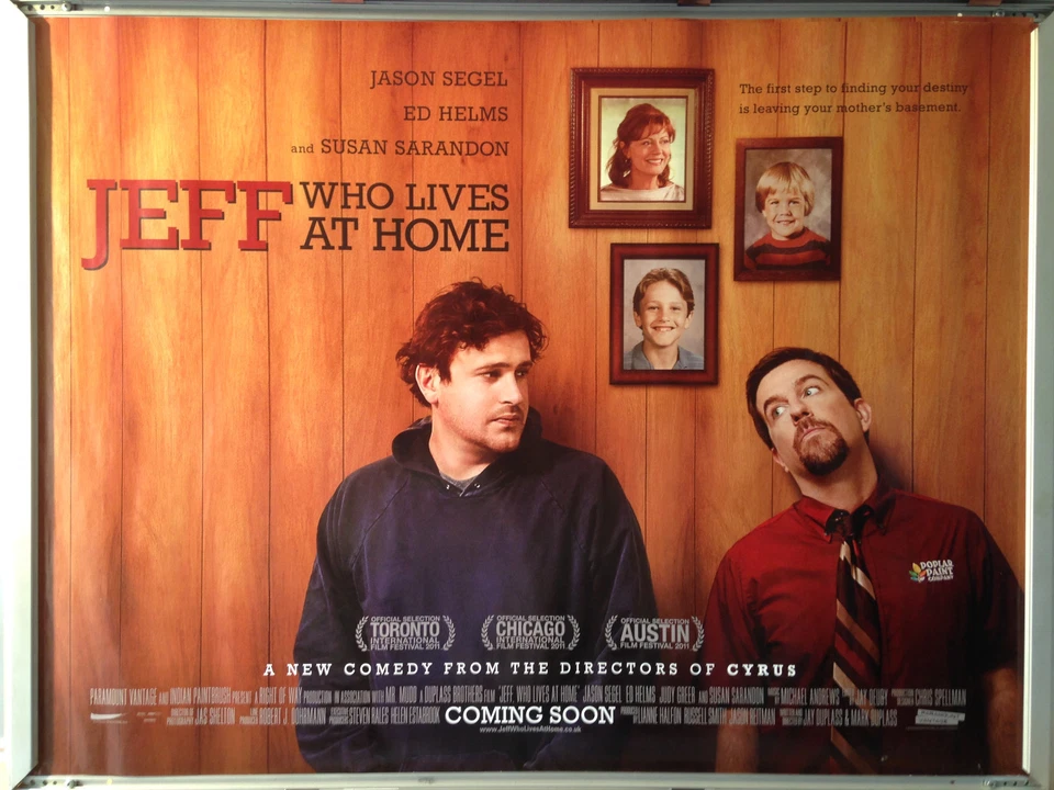 Cinema Poster: JEFF WHO LIVES AT HOME 2012 (Quad) Jason Segel Ed Helms