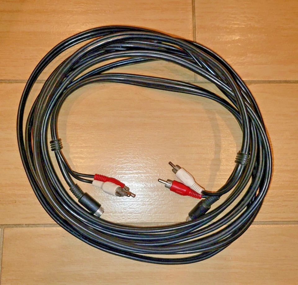 Two RCA Video Audio & one S-Video High Resolution Ultra Shield Cable 15 ft - Image 1 of 1