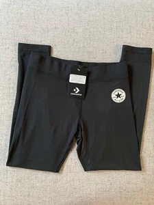 NWT Girls Lightweight Black Converse Chuck Taylor All Star Leggings, Large - Picture 1 of 3
