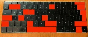 Apple Macbook 12'' A1534 2015 2016 single keyboard key replacement parts - Picture 1 of 1