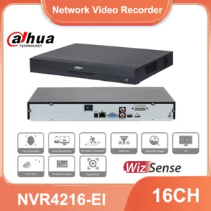 Grabadora de video Dahua 16CH 2SATA No-PoE 4K NVR AI reconocimiento facial SMD NVR4216-EI - Imagen 1 de 5
