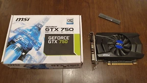 MSI GeForce GTX 750 OC 2GB Graphics Card with Box - Photo 1/4