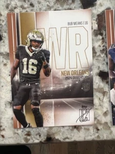 2024 TOPPS SIGNATURE NFL CLASS BRONZE RC CARD NEW ORLEANS SAINTS BUB MEANS #157 - Picture 1 of 1