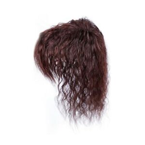 Wavy Human Wigs Hair Headwear Topper Top Curly Clip Women Toupee Front Lace