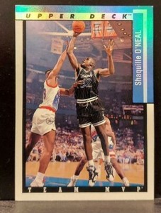 SHAQUILLE O'NEAL 1993 94 Upper Deck TEAM MVP #TM19 Orlando Magic Lakers HOF GOAT