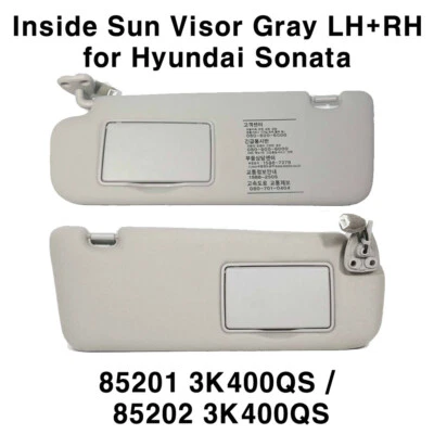 Juego de 2P parasol Express interior gris izquierdo + derecho para Hyundai Sonata 2006-2010 Foto 1 de 4