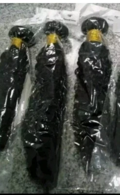 12A Brazilian Peruvian Virgin Human Hair kinky curly 16 18 20  ...300g - Image 1 of 2