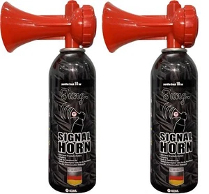 JUNG fanfarria de aire comprimido Air Horn Fanfare trompeta 2X 400 ml, 200 señales cortas trompeta - Imagen 1 de 4