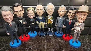 8 Royal Bobbles Presidents Bobblehead Washington Lincoln Hamilton Carter READ! - Picture 1 of 13