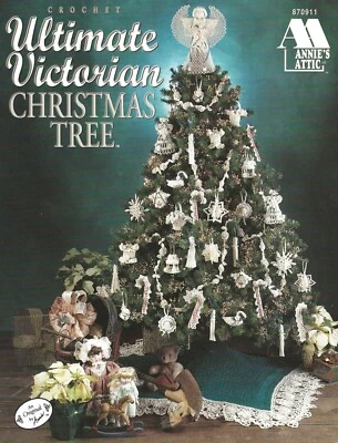 Ultimate Victorian Christmas Tree Crochet Gazebo Dress Swan Tree Skirt Angel NEW - Image 1 of 2