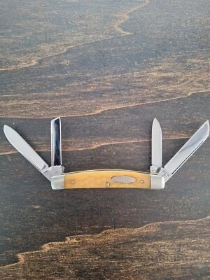 CUCHILLO DE CONGRESO CASE XX BONE 1984 W64052 SS 6 PUNTOS JIGGED HUESO DE PANAL ROGERS Foto 1 de 4