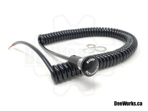 Bump Scramble Boost Mushroom Steering Button 16mm Hole Laser Etched - Black - Picture 1 of 3