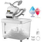 VEVOR Snow Cone Machine Commercial Ice Shaver Electric Ice Crusher w/2 Blades