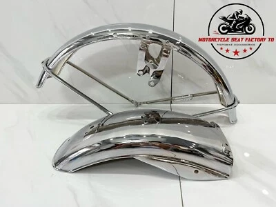 Guardabarros delanteros y traseros cromados Honda CB500 1971-1972 CB500 K0 K1 K2 de alta calidad. Foto 1 de 4