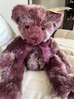 Rare Russ Berrie Bearberry Bears From the Past Purple Teddy Bear Stuffed Animal