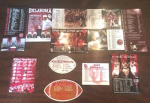 21 Magnetic 3 Paper  OKLAHOMA SOONERS Football & Basketball Schedule Cards - Picture 1 of 1