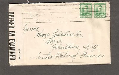 Nueva Zelanda Segunda Guerra Mundial DDA/115 examinador censor cubierta Onehunga a EE. UU. Foto 1 de 2