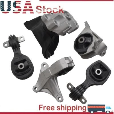 5PCS Motor Mount Set fit 2012-14 Honda CRV (2.4L 4-cyl) FWD AWD Engine Mount Kit - Image 1 of 4