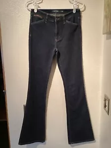 LAUREN RALPH LAUREN women denim jean size 2 low rise flare leg stretch Y2K 90'S - Picture 1 of 14