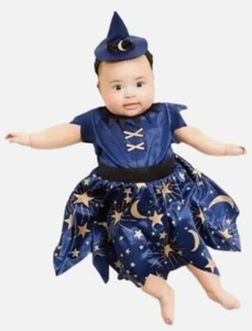 Hyde & Eek Infant Girls Moonlight Witch Dress Costume 0-6 M - Picture 1 of 8