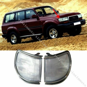 2X For Toyota Land Cruiser FJ/LC80 1991-1997 Corner Front L+R Turn Signal Light - Picture 1 of 4