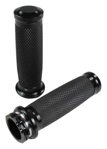 Griffe - 1 Zoll - Alu - Pussi - schwarz → Yamaha XVS 650 Drag Star + Classic - Bild 1 von 4