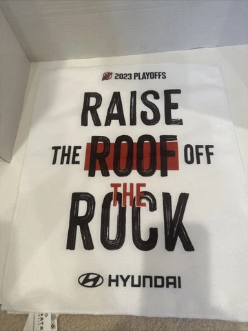 23 NJ Devils  Raise The Roof Rock Rally Towel Playoffs. GIFT/ W Purchase Cover