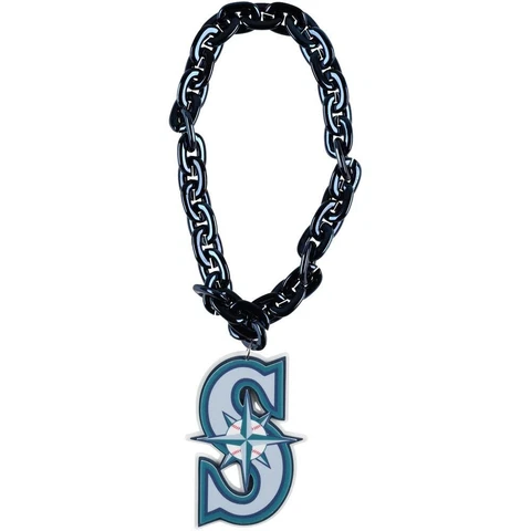 Seattle Mariners New MLB Fan Chain Necklace Foam 3 Colors! Cover