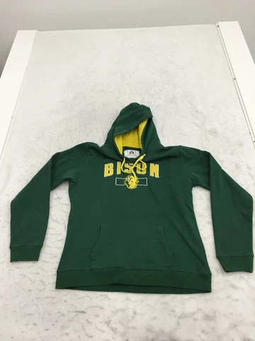 NDSU Bison Hoodie Womens 2XL J America Spell Out Logo Hood Pocket Brown Long Slv Cover