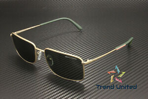 ARMANI EXCHANGE AX2044S 604871 Matte Pale Gold Dark Green 58 mm Men's Sunglasses