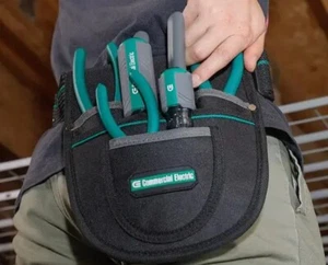 Cinturón y bolsa para herramientas de electricista eléctrico comercial (las herramientas NO están incluidas) - Imagen 1 de 3