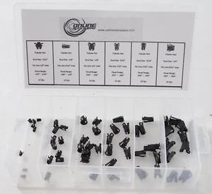 Barrel Clip Assortment Auto Body Emblem Tubular Retainer Nuts Ford GM Mopar - Bild 1 von 3