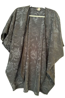 Fredericks of Hollywood De Colección EE. UU. Abierto Encaje Borde Floral Cárdigan Top Cama Chaqueta Foto 1 de 4